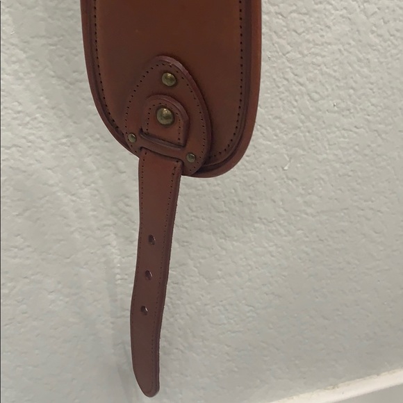 Brown leather belt - Picture 2 of 4